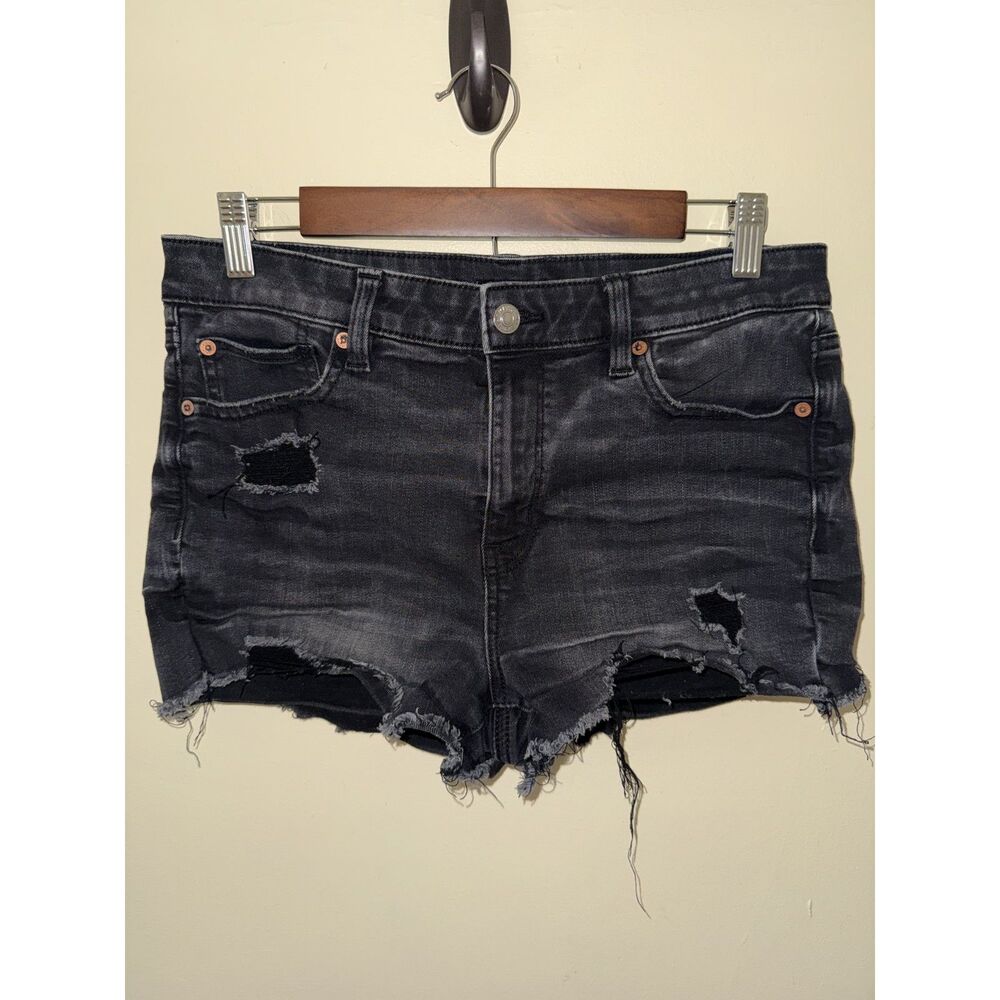 Black Distressed Women’s Denim Shorts